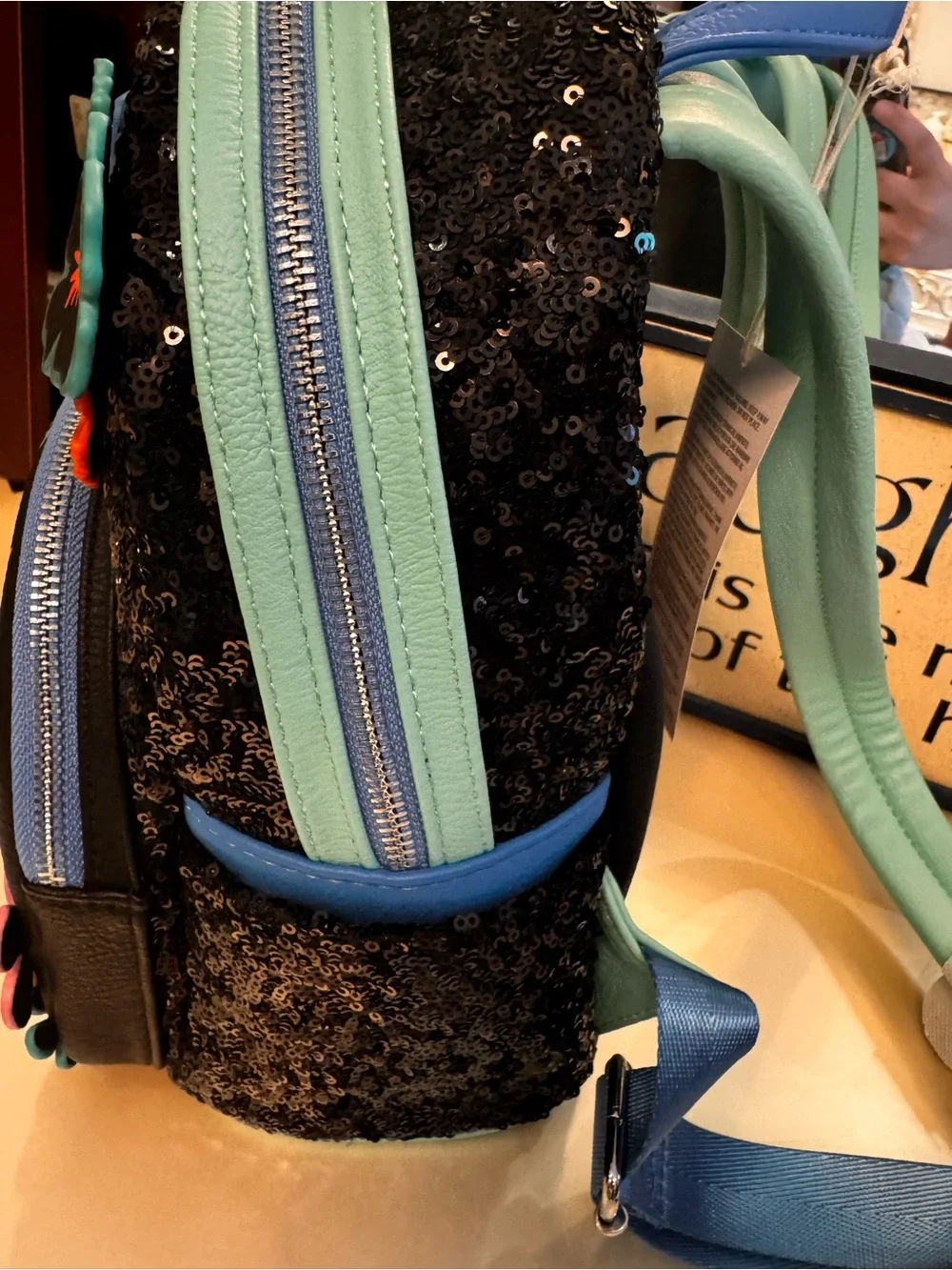 Disney loungefly stitch backpack - sequined all over. Brand new with tags
